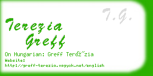 terezia greff business card